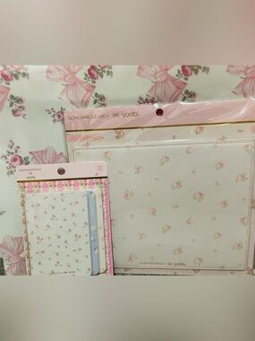 LoveShackFancy Floral Mouse Pad and notebook set- NWT
